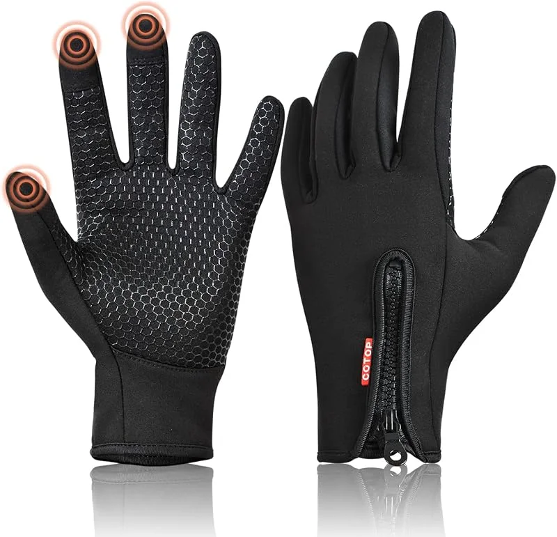 COTOP Gants d'hiver Chauds Tactiles Homme Femme pour Vélo Moto Ski Course — Vetements ski