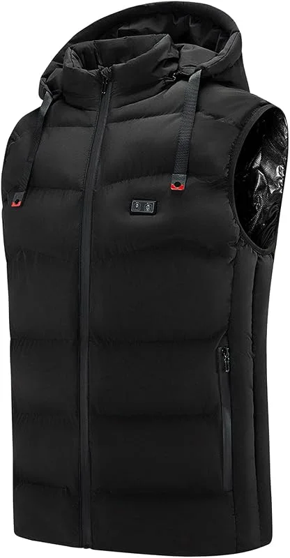 Gilet Électrique Chauffant Pour Homme Et Femme -, Veste Chauffante Homme Non Batterie Incluse Doudoune À Capuche Gilet Chauffant Moto Pour La Extérieur Chasse Le Ski 2024 2025 — Vetements ski