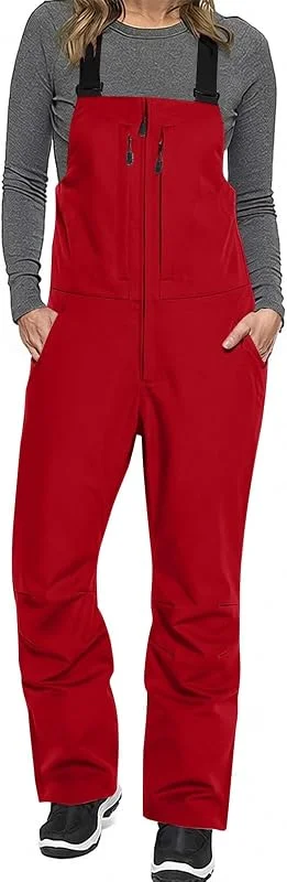 Generisch Salopette de snowboard isolée pour femme avec jupe pare-neige (rouge, XXXL) — Vetements ski
