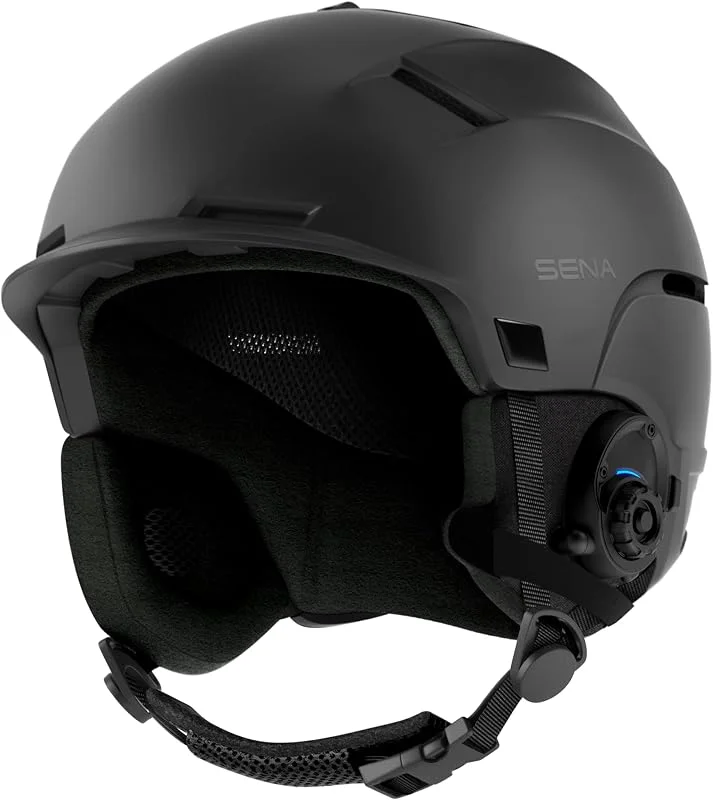Sena Latitude Casque de Ski avec Haut-parleurs et Microphone intégrés, intercom Bluetooth à Quatre Voies, Communication Mains Libres, écouter de la Musique, Certifié CE — Equipement ski