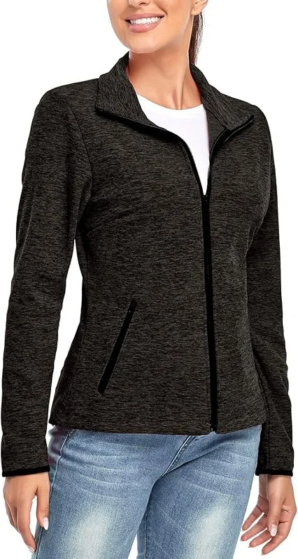 Soneven Veste Polaire Zippé Femme, Veste Polaire Femme Hiver Chaude Blousons Randonnée Femme à Capuche Molletonnée Légère Grande Taille pour Sports Running Outdoor Ski — Vetements ski