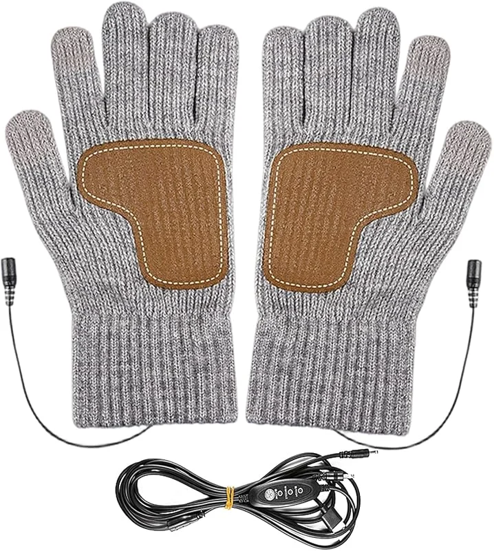 Gants d'équitation chauffants, Gants isolés USB pour écran tactile, gants thermiques d'extérieur, pour l'hiver, le ski, l'extérieur, le camping, la conduite, la randonnée, par temps froid, bureau — Vetements ski