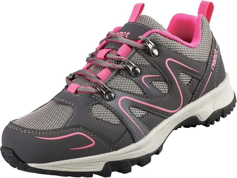 riemot Chaussures de Randonnée Femme Imperméables Basses Respirantes pour Marche Sportive Léger Antidérapant Voyage Montagne avec Semelle Antidérapante — Equipement ski