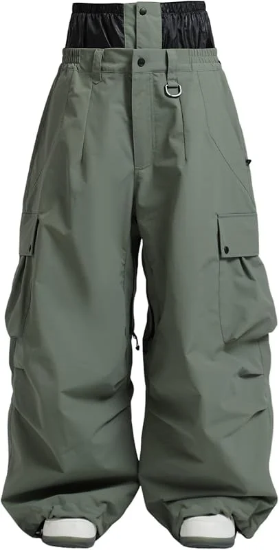 GSOU SNOW Femme Homme Pantalon Snowboard 20K Étanche Baggy Pantalon Neige — Vetements ski