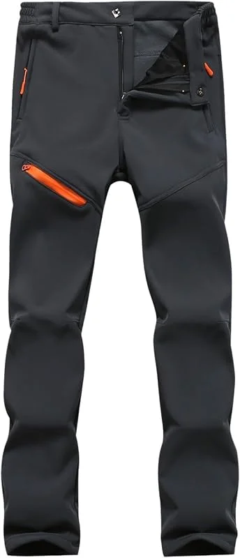 Pantalon de randonnée softshell pour homme - Imperméable - Coupe-vent - Pantalon d'extérieur chaud - Doublure chaude - Pantalon de ski - Pantalon de travail - Pantalon de snowboard - Pantalon d'hiver — Vetements ski