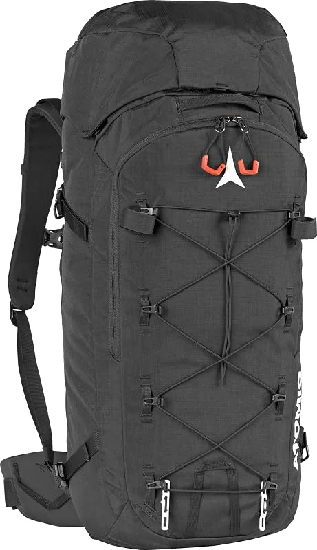 Atomic Backland FR 32+ Black – Sac à dos de randonnée à ski léger avec espace de rangement flexible & débardeur – Sac à dos de randonnée alpin de plus de 32 l – Sac à dos de ski robuste et polyvalent — Equipement ski
