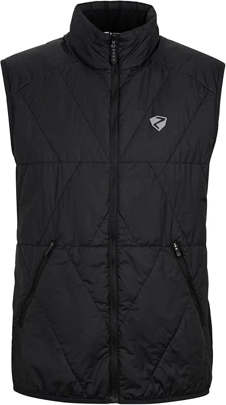 Ziener Nario-z Gilet Softshell Hybride pour Ski, Primaloft-Coupe-Vent et imperméable, Noir, 48 Hommes — Vetements ski