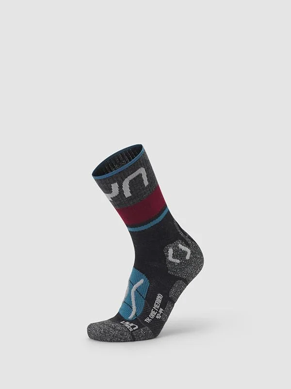 UYN Chaussettes d’Hiver Trekking One Merino sans bord-côte en laine mérinos – Thermorégulatrices et Protectrices pour la randonnée — Vetements ski
