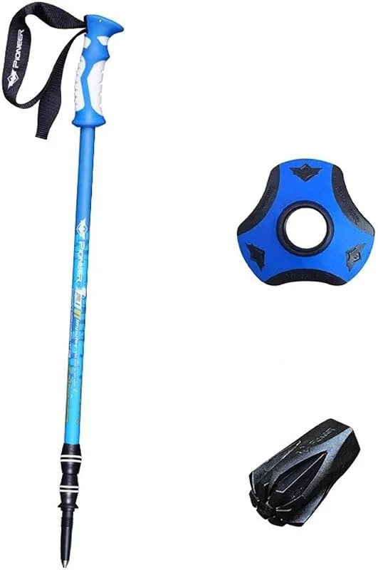 Bâtons De Randonnée Télescopique Ultra Léger, Réglable 65-135 Cm, Bâtons De Marche avec Paires De Tampons, pour Trekking, Randonnée Et Ski — Equipement ski