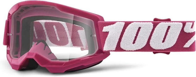100% Strata 2 Lunettes de protection transparentes Adolescents, rose — Equipement ski