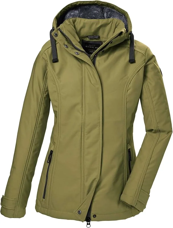 G.I.G.A. DX Gw 23 Wmn Sftshll Jckt Veste softshell, jaquette outdoor avec capuche amovible Femme (lot de 1) — Vetements ski
