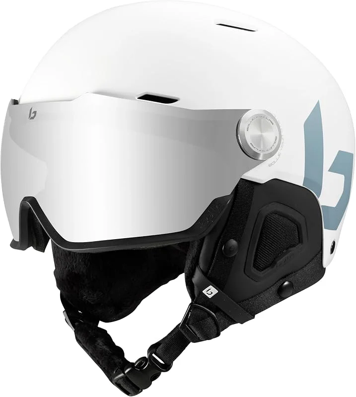 bollé Might Visor, Casque de Ski avec visière Intégrée, Protection ABS Haute Résistance, Ventilation Optimale, Oreillettes Amovibles, Traitement Anti-Buée & Anti-Rayures — Equipement ski