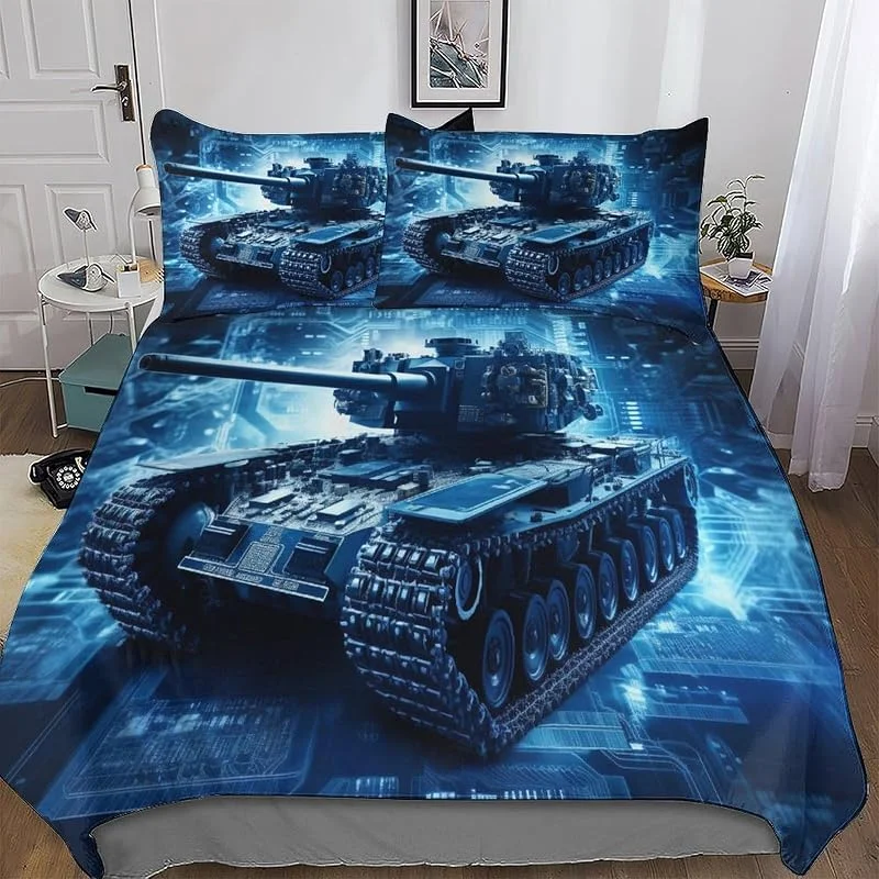 Char Parure De Lit Housse De Couette avec Taies d'oreiller 3 Pièces Housse Couette en Microfibre, pour Adultes Enfants Double 200x200cm — Equipement ski