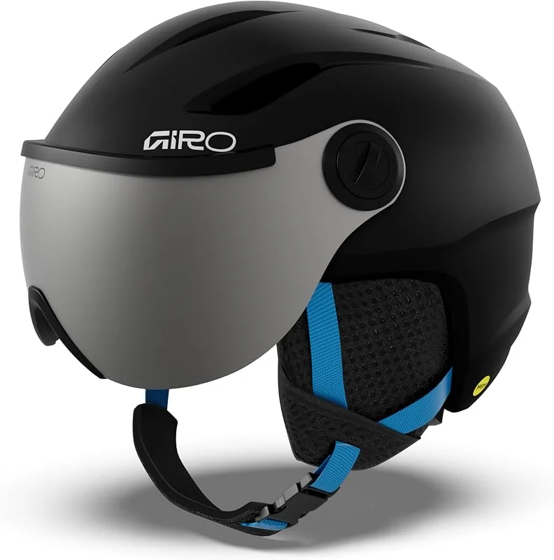 Giro Buzz MIPS Enfant Casque Ski Snowboard Neige Noir, Bleu YXS — Equipement ski
