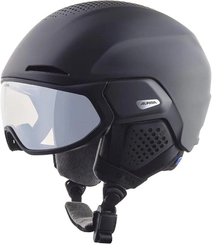 ALPINA Alto V Casque de ski unisexe pour sports d'hiver Noir — Equipement ski