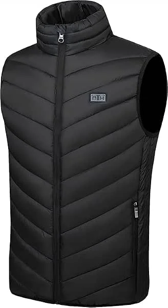 Mincoo Gilet Chauffant Femme avec Batterie 10000mah 5 V - 5 Zones Chauffage rapide Veste Chauffante - 3 Niveaux De TempéRature, Chauffage Veste Sans Manche pour Extérieur Moto Camping Ski Pêche — Vetements ski