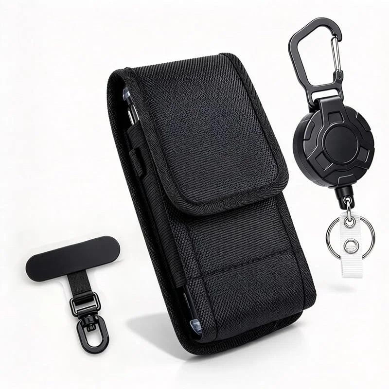 Cordon pour téléphone portable avec corde en acier et étui pour téléphone — Equipement ski