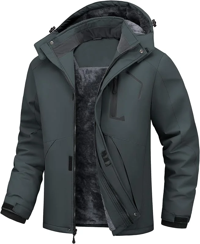 Veste de Ski Homme Imperméable Polaire Coupe-Vent Hiver Chaud Neige — Vetements ski