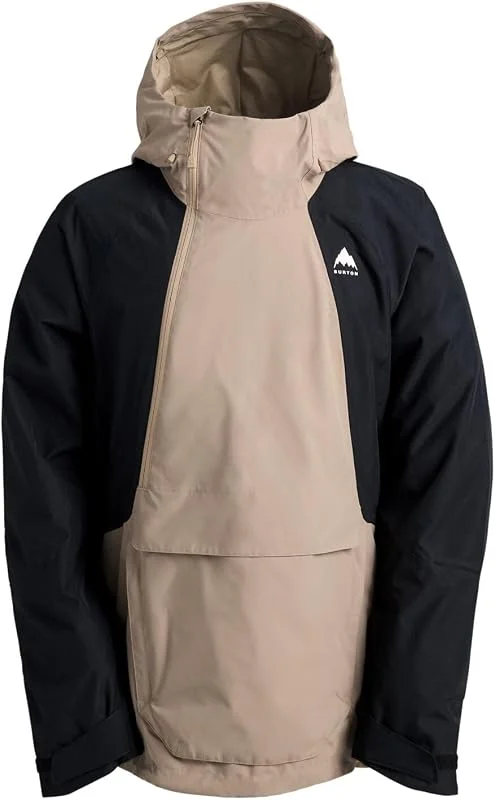Burton - Veste De Ski, Snow Reserve 2l Relaxed Anorak Summit Taupe, True Black Homme - Homme - Beige — Vetements ski