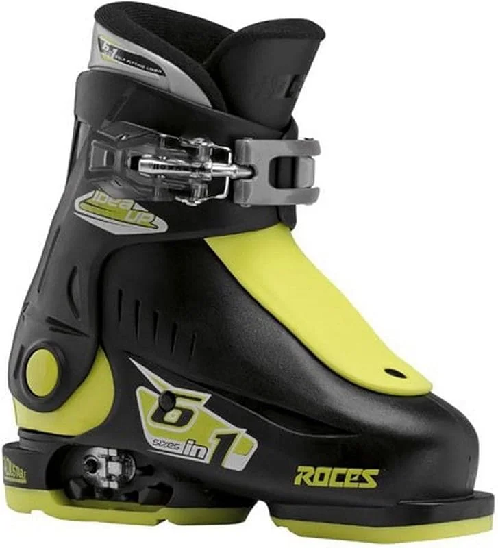 ROCES Atomic Chaussures de Ski pour Enfant, Taille Ajustable Blanc Blanc, Rouge, Noir 25, 29 — Equipement ski