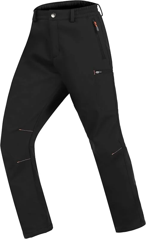 Zoofly Pantalon de Ski Enfant Hiver Thermique Travail Enfant Pantalon Imperméable Garçon Fille Randonnée Chaud Fille Polaire Softshell — Vetements ski
