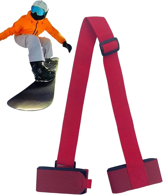 Sangles de ski pour le transport, porte-skis réglables en nylon, sangles de transport de ski, supports de ski portables, sangle d'épaule, sangle de transport de planche à neige, porte-ski de montagne — Equipement ski