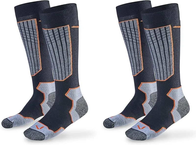 Black Crevice Merino Skisocken Chaussettes de ski Mixte — Vetements ski