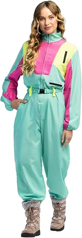 Boland - Costume ski rétro Snow Blizzard, femme, années 80, vert menthe — Vetements ski
