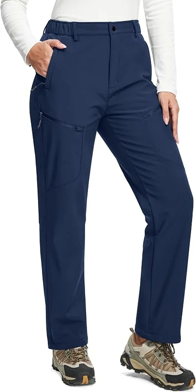 MoFiz Pantalons de Randonnée Femme Imperméable Softshell Pantalon de Ski — Vetements ski
