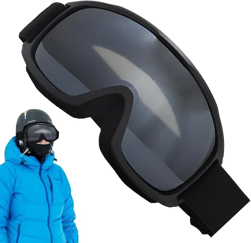 Masque Ski Adulte Sphérique Ajustable pour Porter Par-Dessus les Lunettes — Equipement ski