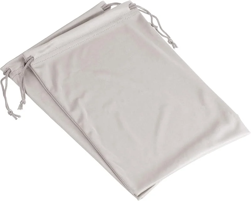 PATIKIL Étui à lunettes de ski en microfibre pour lunettes de neige Housse de rangement souple Pochette avec cordon de serrage, gris, Taille unique pour tous — Equipement ski