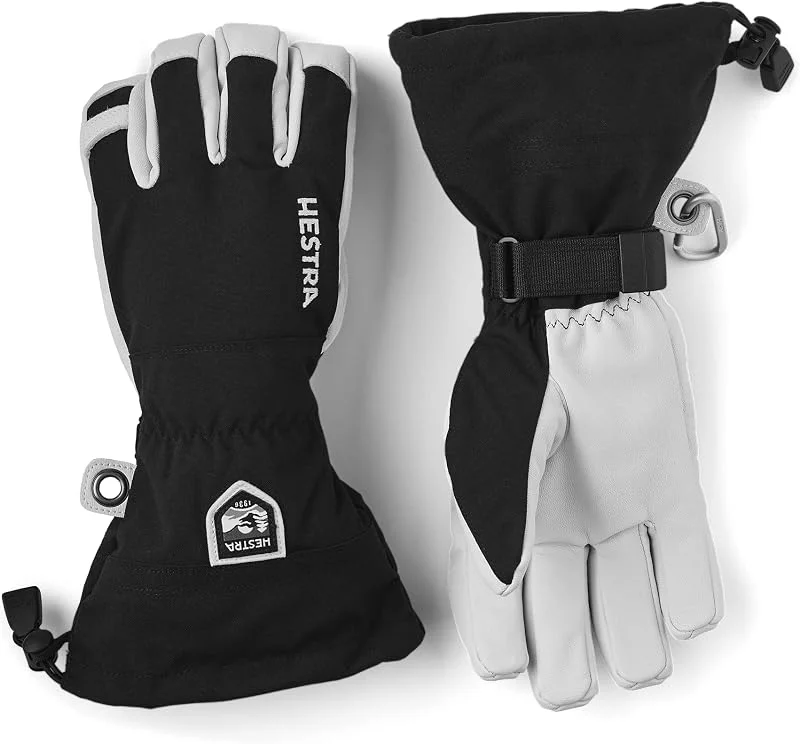 HESTRA Army Leather Heli Ski Handschuh 20254 Black — Vetements ski