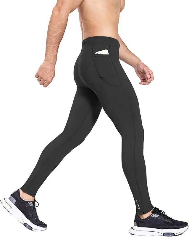 baleaf Legging de Course Thermique imperméable léger doublé en Polaire pour Homme avec Poches — Vetements ski