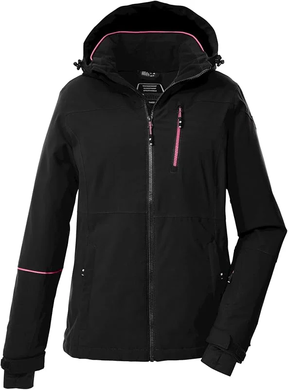 killtec Ksw 438 Wmn Ski Jckt Veste de ski, veste fonctionnelle avec capuche et jupe pare-neige Femme — Vetements ski