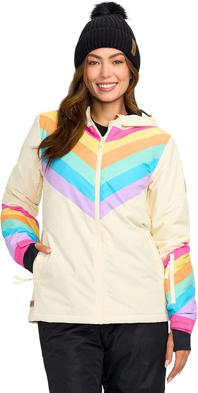 Tipsy Elves Vestes de ski pour femmes – Vêtements d'extérieur de ski imperméables à capuche pour adultes — Vetements ski