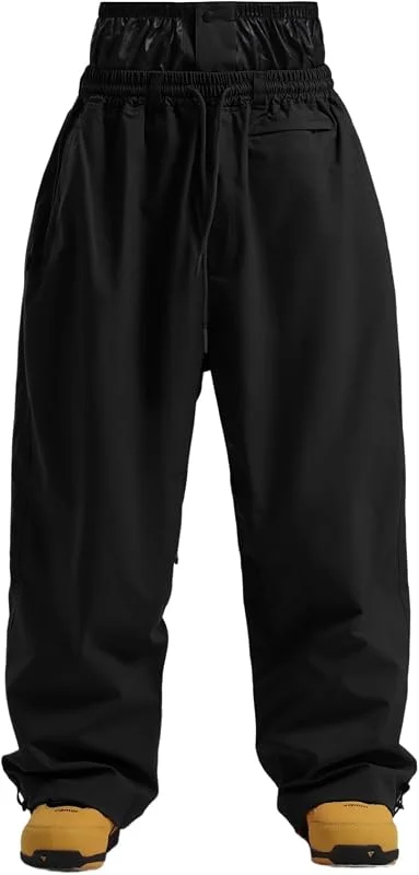 GSOU SNOW Pantalon De Ski Et De Snowboard Femme Homme Baggy Coupe Relaxée — Vetements ski