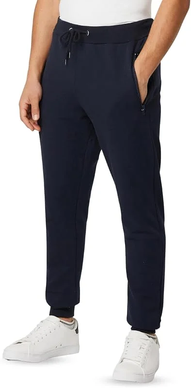 FM London Slim - Pantalon de Jogging Coupe ajustée pour Hommes à Poches zippées — Vetements ski