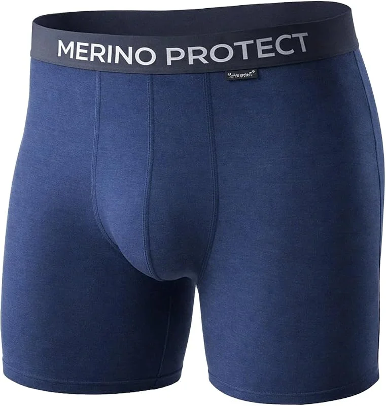 Merino Protect Caleçons en Laine Mérinos Hommes Résistant Aux Odeurs Calson Évacuation de l'humidité sous-Vêtements pour Les Randonnées Longs Vols — Vetements ski