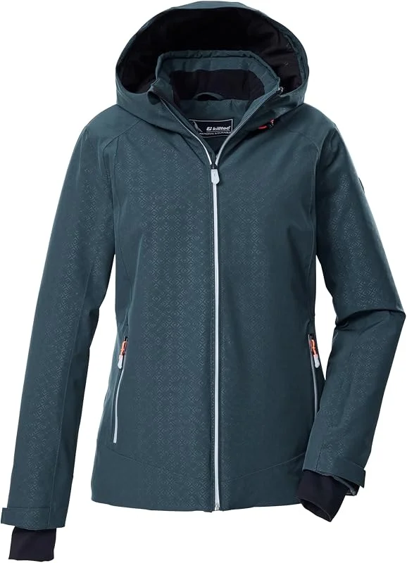 killtec Ksw 33 Wmn Ski Jckt Veste de ski, fonctionnelle avec capuche et jupe pare-neige Femme — Vetements ski