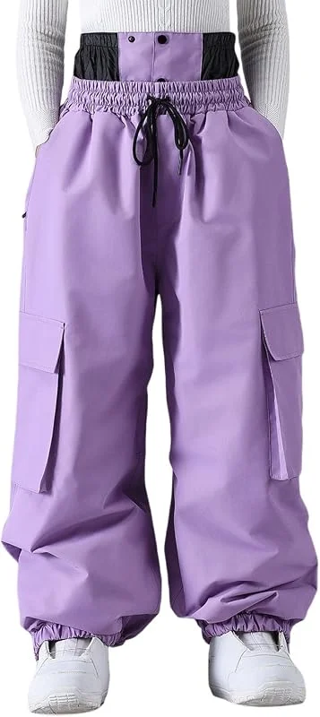 Pantalon cargo d'hiver pour homme, pantalon de neige, pantalon de ski, coupe-vent, isolé, pour l'extérieur, l'alpinisme, la randonnée, le trekking par temps froid — Vetements ski