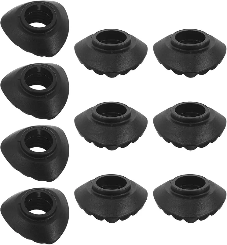 Healvian Accessoires Légers en TPR pour Bâtons de Randonnée Noirs, Rondelles Anti-Boue Universelles Adaptées aux Activités de Montagne et Trekking — Equipement ski