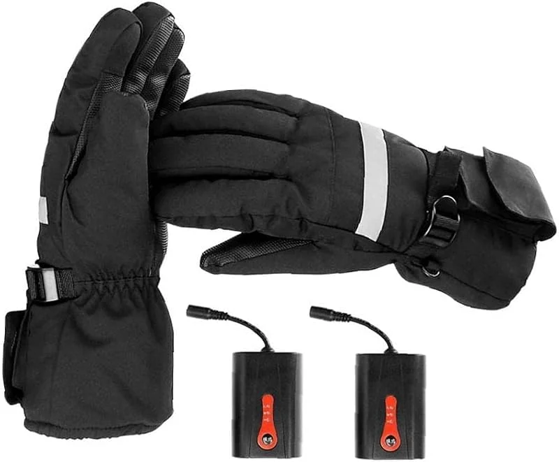 KEFFOR Gants Chauffants, Gants électriques avec écran Tactile, Gants de Ski Chauds d'hiver Rechargeables imperméables pour Hommes et Femmes-m 1 Paire Style2 — Vetements ski