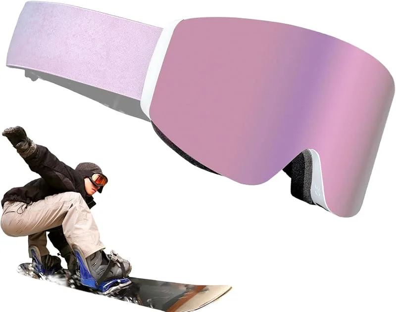 Lunettes de ski pour femme, lunettes de ski magnétiques, lunettes de — Equipement ski