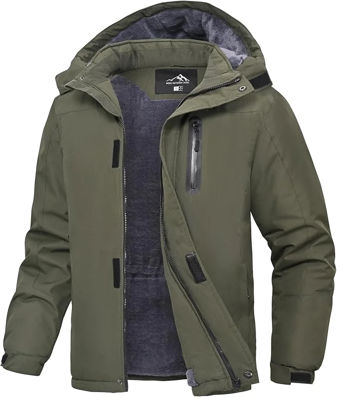 Homme Veste D'hiver Imperméable et Coupe-Vent Blouson de Ski — Vetements ski