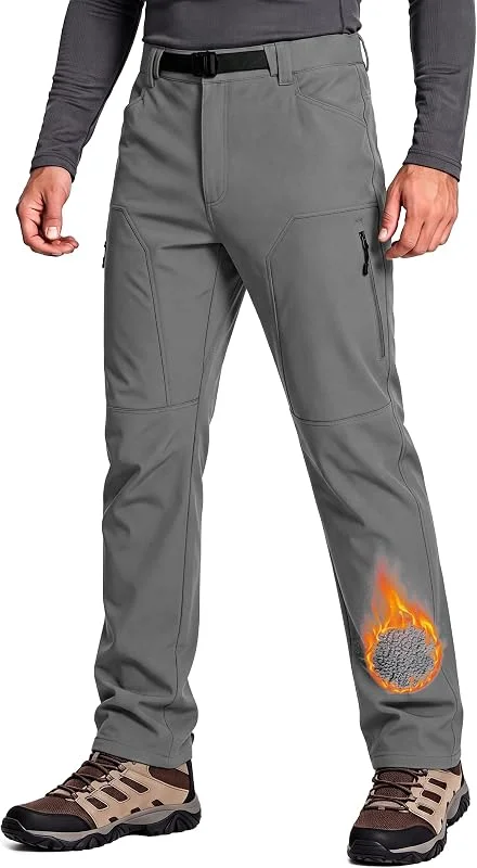 Pantalon softshell avec ceinture pour homme avec doublure en — Vetements ski