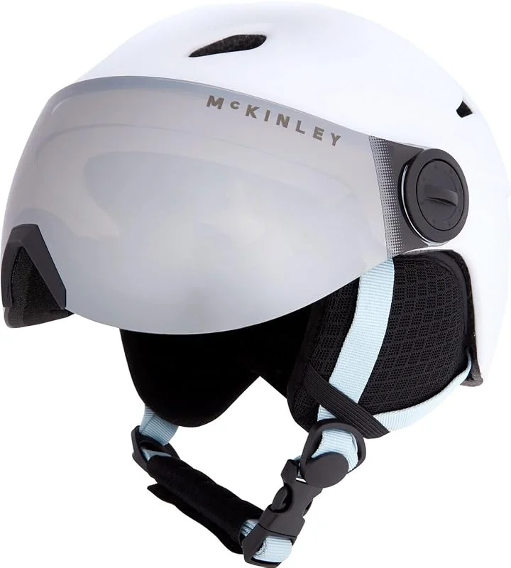 Mckinley Pulse Jr S2 Visor Hs-016 Casques de Ski Jeunesse Unisexe, White, Blue Ice, Rose, S — Equipement ski