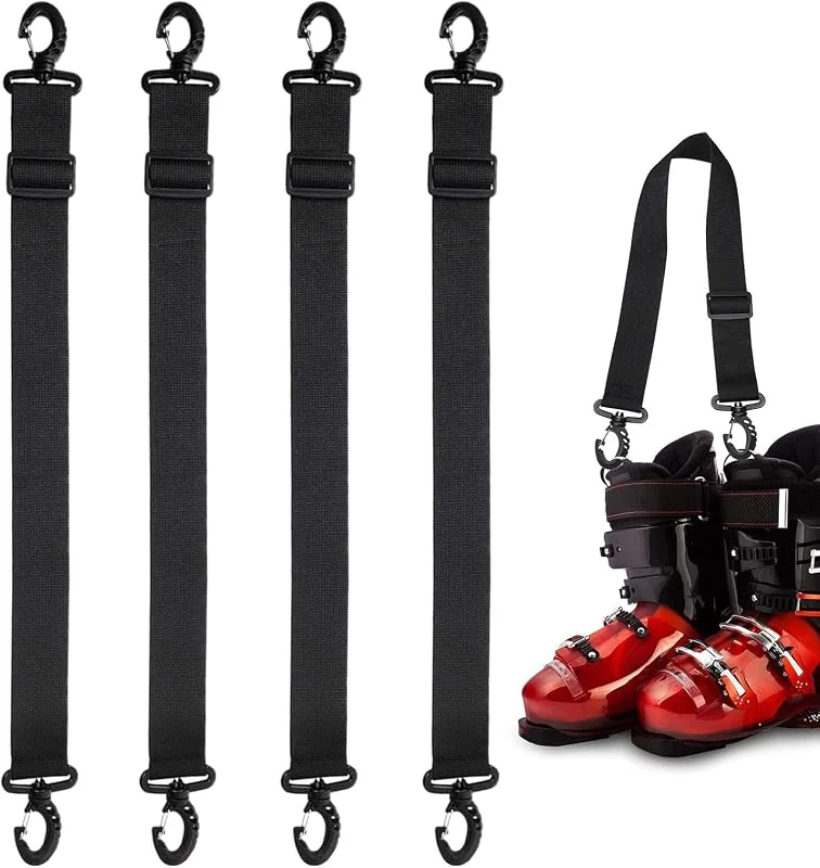 Sangle de transport pour chaussures de ski 4 pièces en nylon pour patins à — Equipement ski