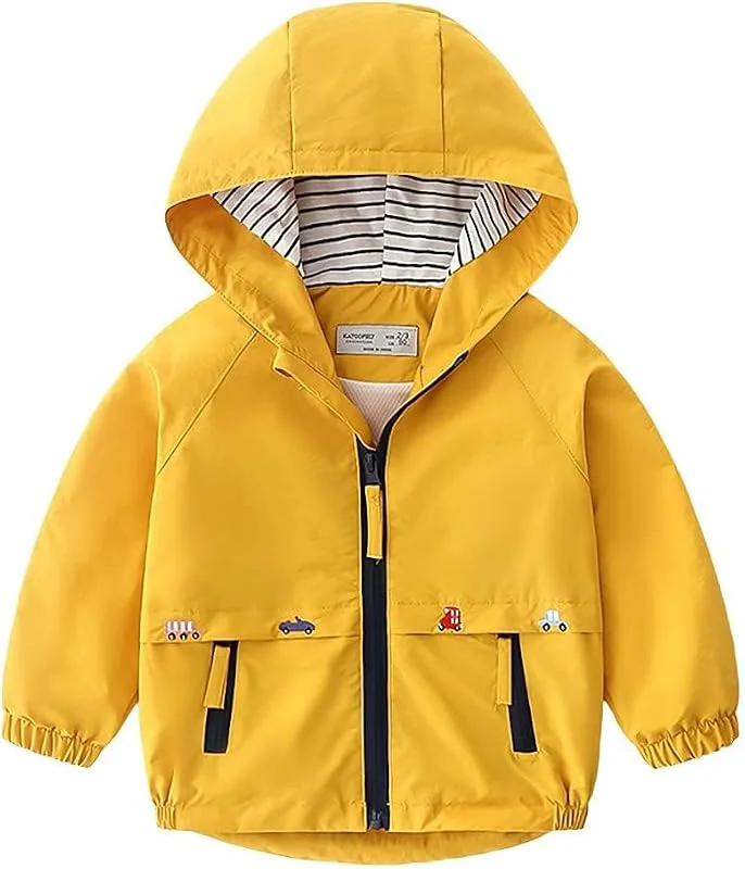Volunboy Bébé Garçon Veste à Capuche, Enfant Poche Zippée Automne Blousons Manteau — Vetements ski