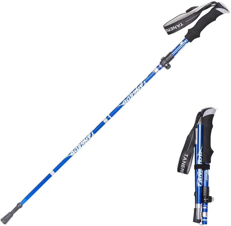 Bâtons De Randonnée Rangement Portatif, Librement Escamotable, Longueur De Rangement 36 Cm, Connexion Filaire Intégrée pour L'alpinisme, Le Voyage — Equipement ski