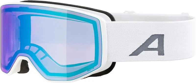 ALPINA VENET Q-LITE – masque de ski OTG avec verres miroités et amélioration des contrastes, protection UV 100%, pour adultes — Equipement ski